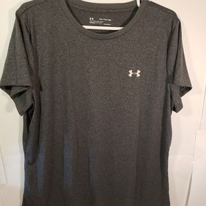 Adidas Dry Fit Gym Shirt XXL Workout Fittness Active Wear Dry Fit Gray